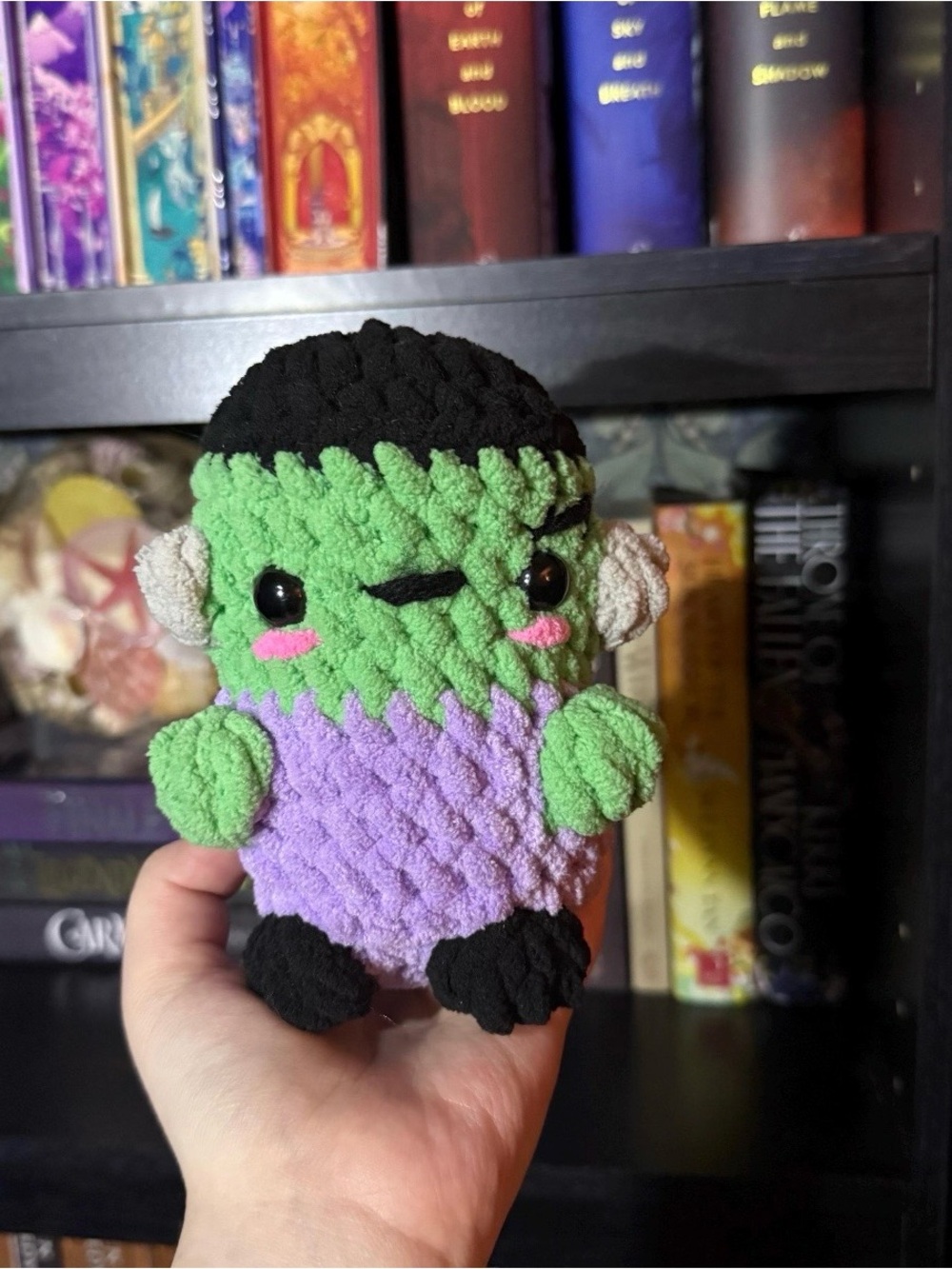 Handmade Crochet Frankenstein Plushie -